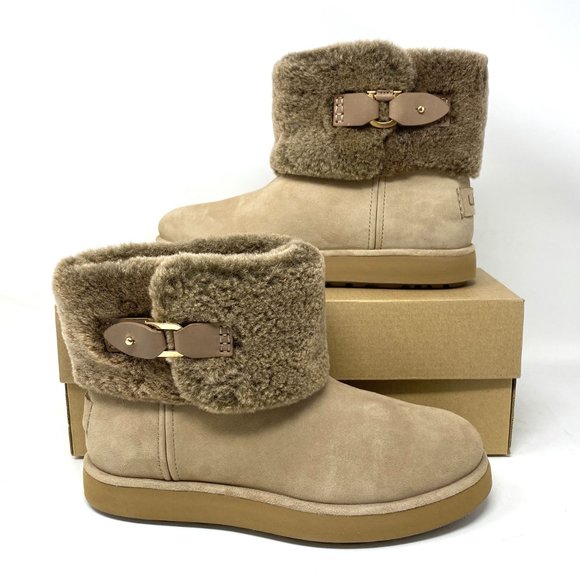 UGG Classic Berge Mini AMPHORA Women Boots Brown - Picture 2 of 9